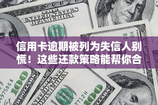 济南信用卡逾期被列为失信人别慌！这些还款策略能帮你合法止损