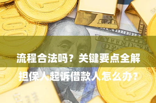 济南

担保人起诉借款人怎么办？流程合法吗？关键要点全解析